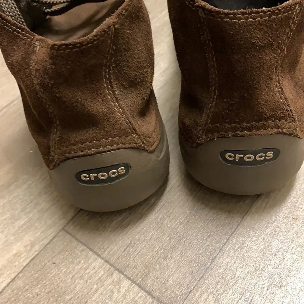 Mens CROCS Hi-Cruiser Suede Lace Up Chukka Boots‎
